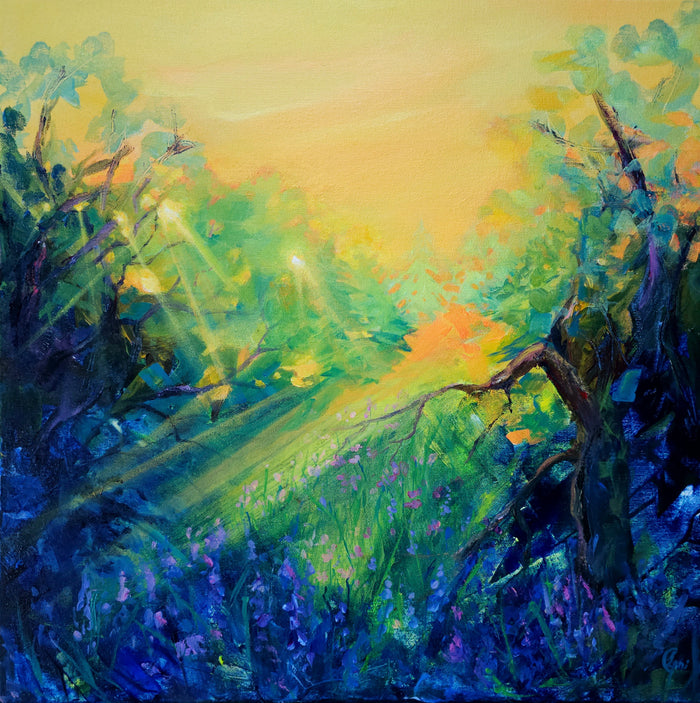 " scents of bluebells & sunrays"